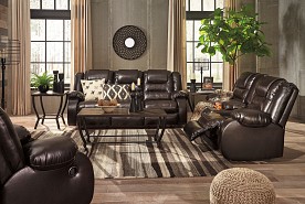 Vacherie Reclining Sofa & Reclining Loveseat W/Console