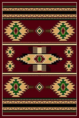 5 X 8 SW 3 BURGUNDY RUG