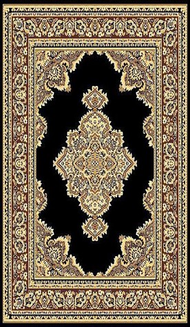 5 X 8 TAJ 101 BLACK RUG