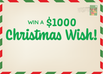 Win a $1000 Christmas Wish!