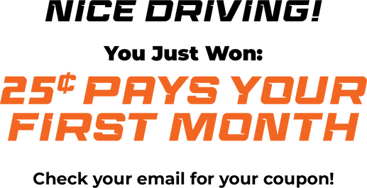 25 Cents Pays Yours First Month.